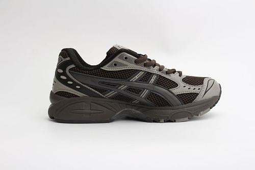 ASICS Unisex GEL-Kayano 14 "Mantis Green / Black" (Dark Grey/Brown Obsidian Edition)