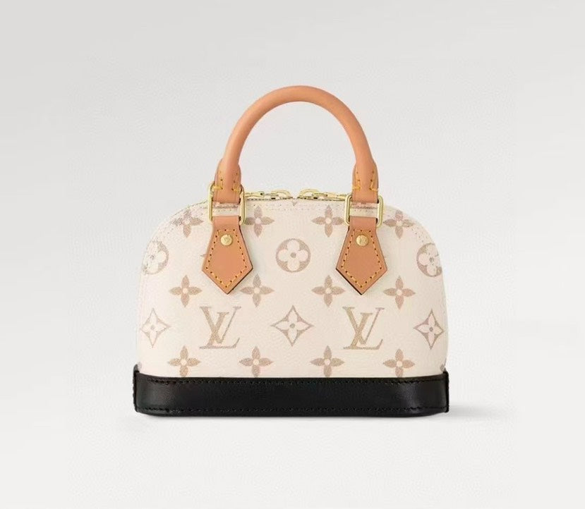 Louis Vuitton Nano Alma Monogram Dune Canvas