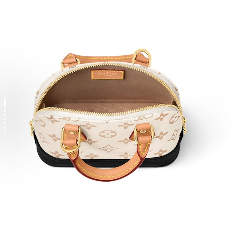 Louis Vuitton Nano Alma Monogram Dune Canvas