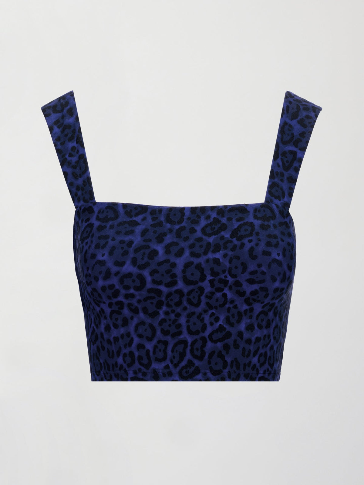 Square Neck Bra Top in Melt - Navy Leopard