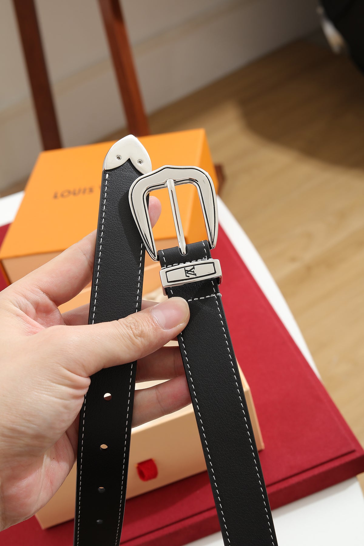 Louis Vuitton LV Dust 25MM Belt Black