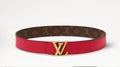 Louis Vuitton LV Initiales 30mm Reversible Belt Monogram Cerise