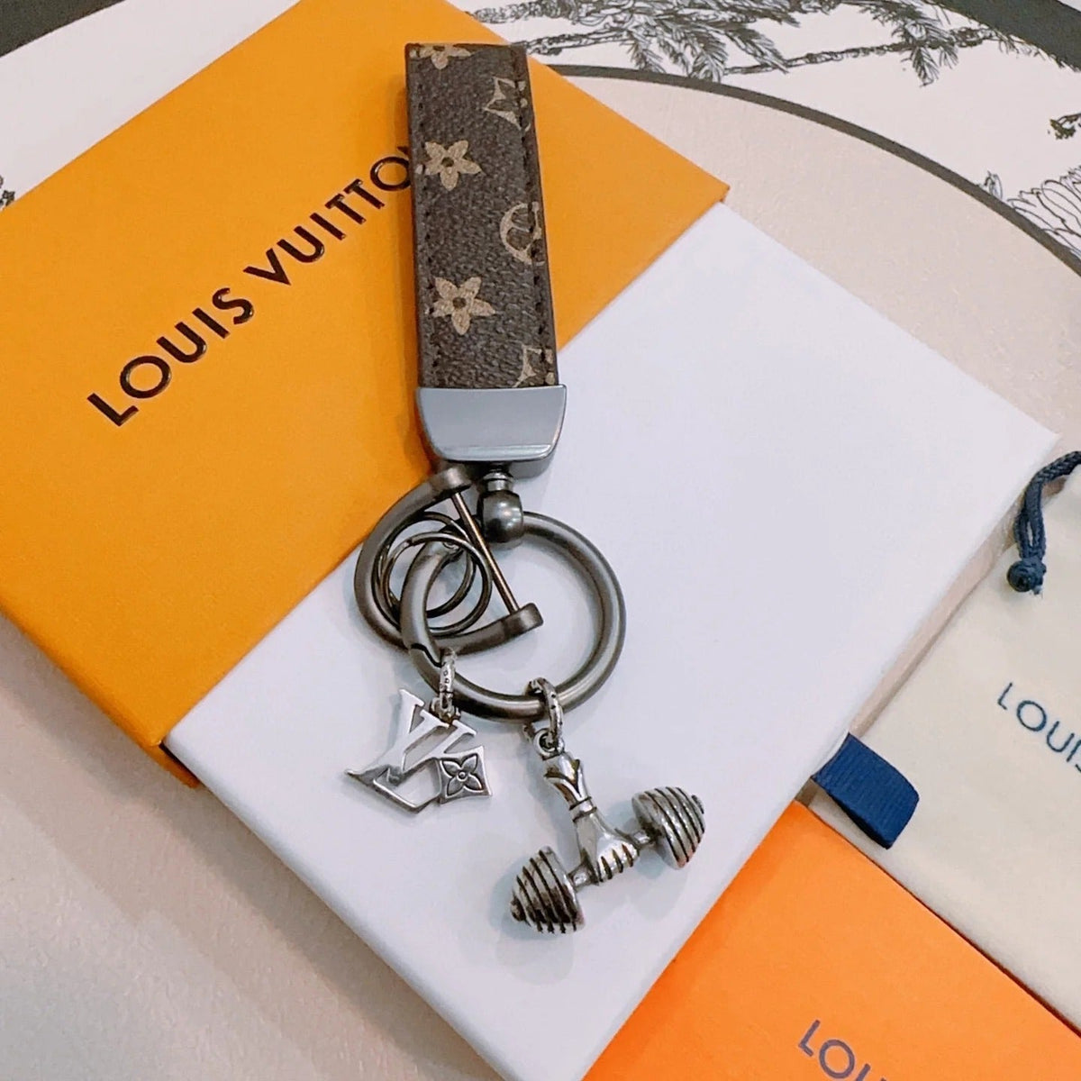 LV Dumbbell Charm
