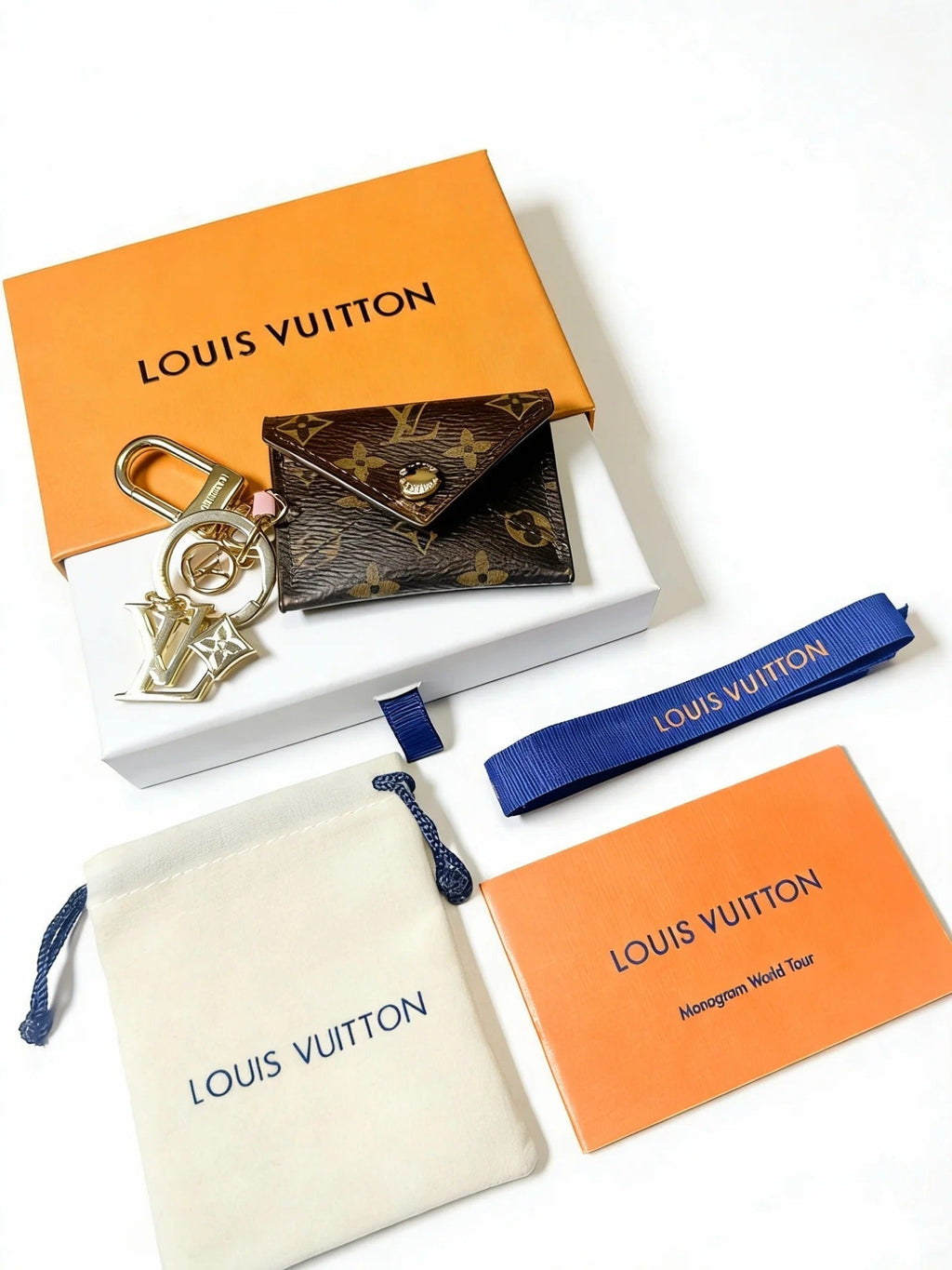 LV Bag Charm With Gold Logo
