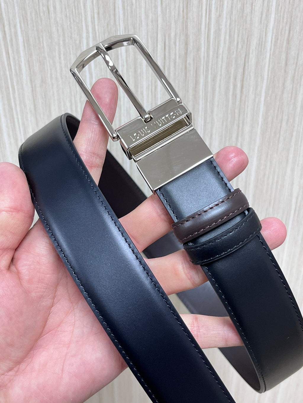 Louis Vuitton Pont Neuf Reversible Belt Smooth Leather 35MM