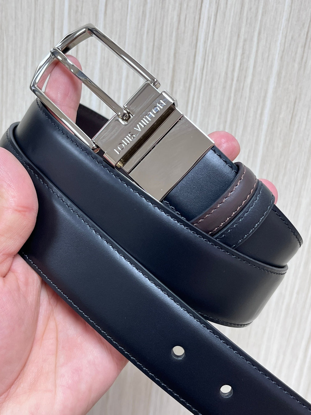 Louis Vuitton Pont Neuf Reversible Belt Smooth Leather 35MM