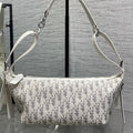 CD 2026 D-Journey Bag 25.5cm White Grey Cotton Calfskin 289150