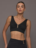 Onyx Longline Bra - Black
