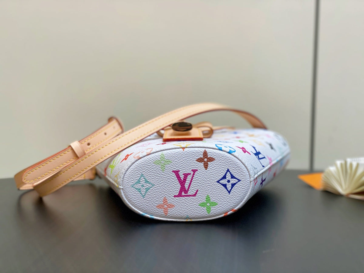 LV Rivage BB 18cm White Multicolore Monogram Canvas 329875
