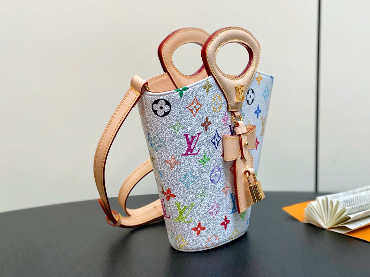 LV Rivage BB 18cm White Multicolore Monogram Canvas 329875