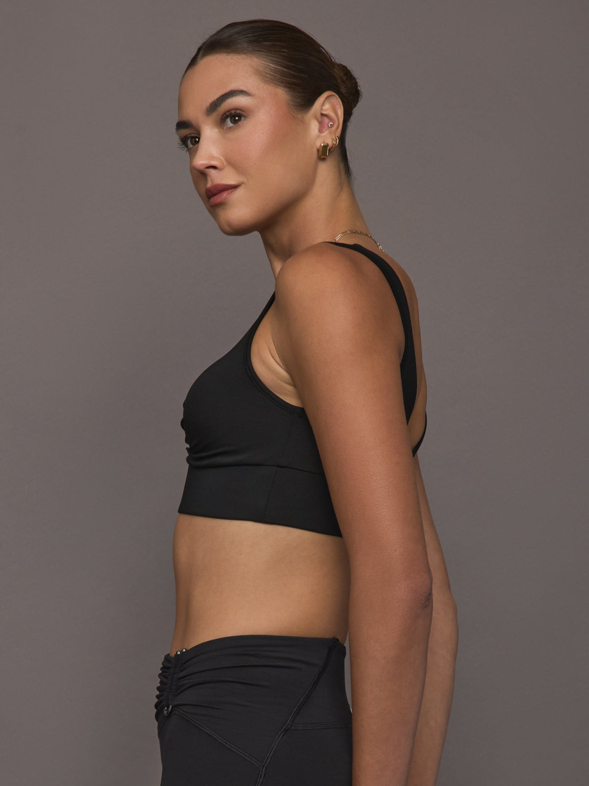 Onyx Longline Bra - Black