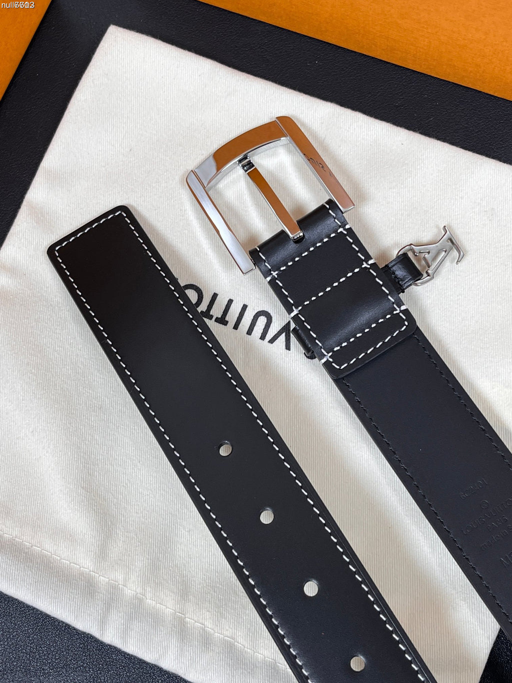 Louis Vuitton Saint Germain 35MM Belt Smooth Leather Black