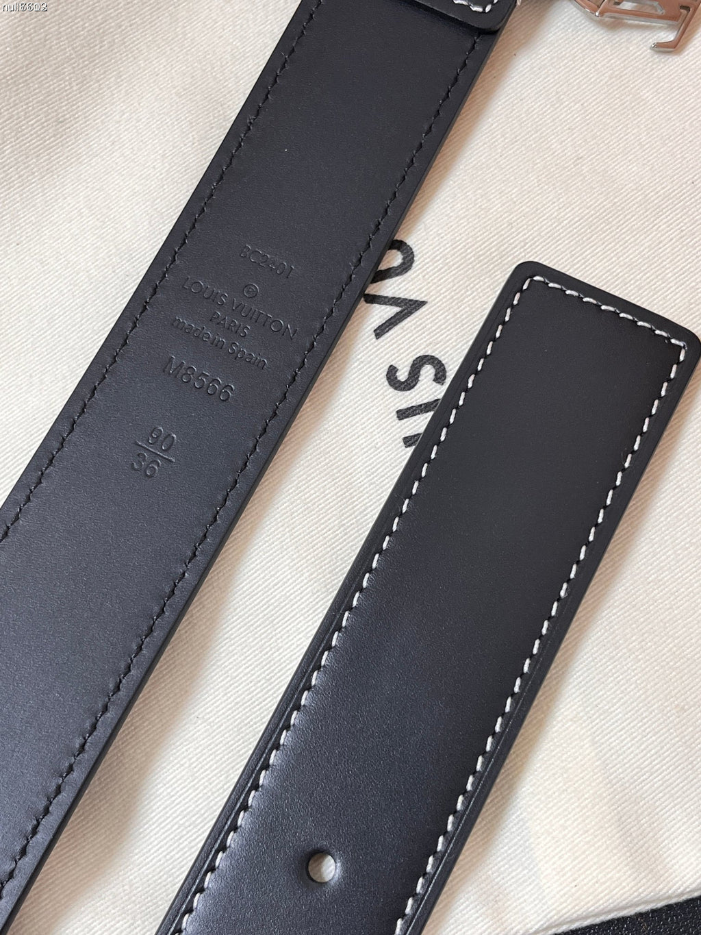 Louis Vuitton Saint Germain 35MM Belt Smooth Leather Black