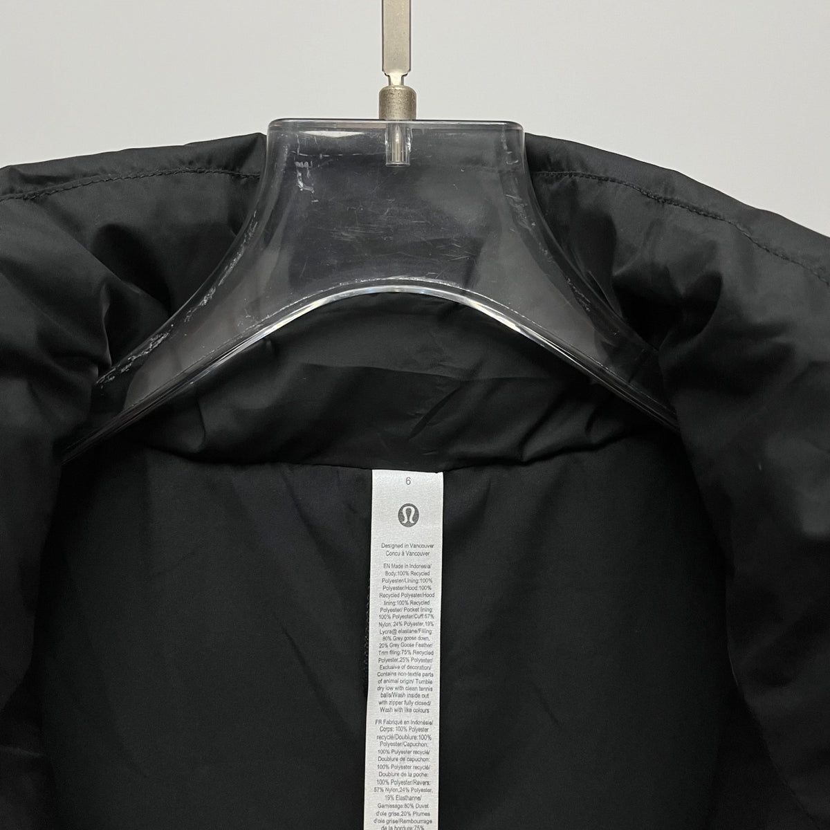 lululemon Women's Wunder Puff Water-Repellent Cropped Down Vest in Black