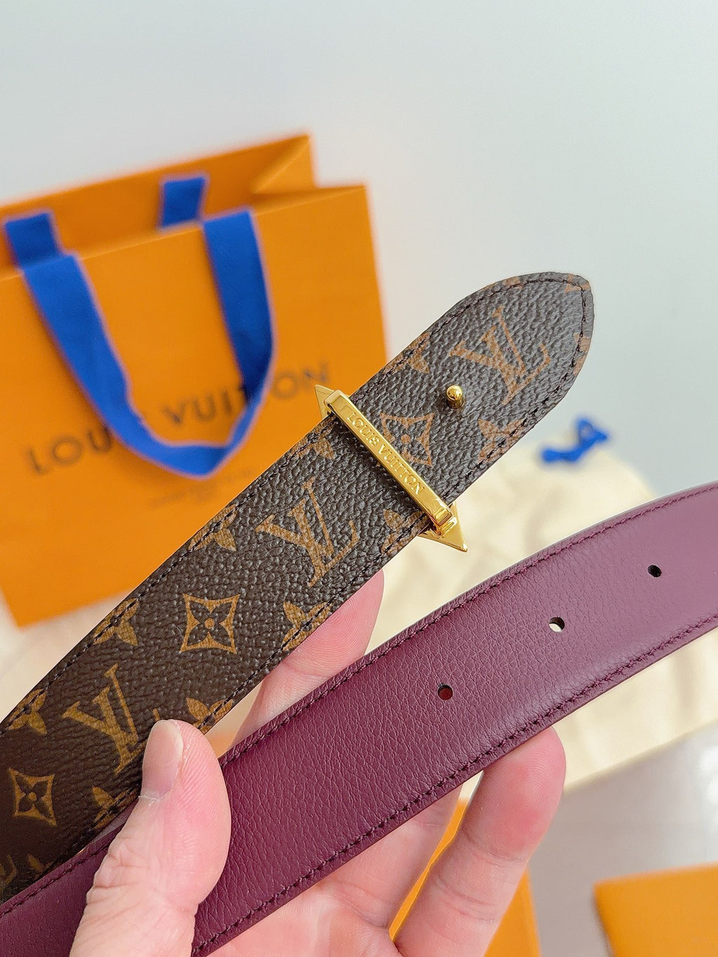 Louis Vuitton LV Flowergram Reversible 30mm Belt