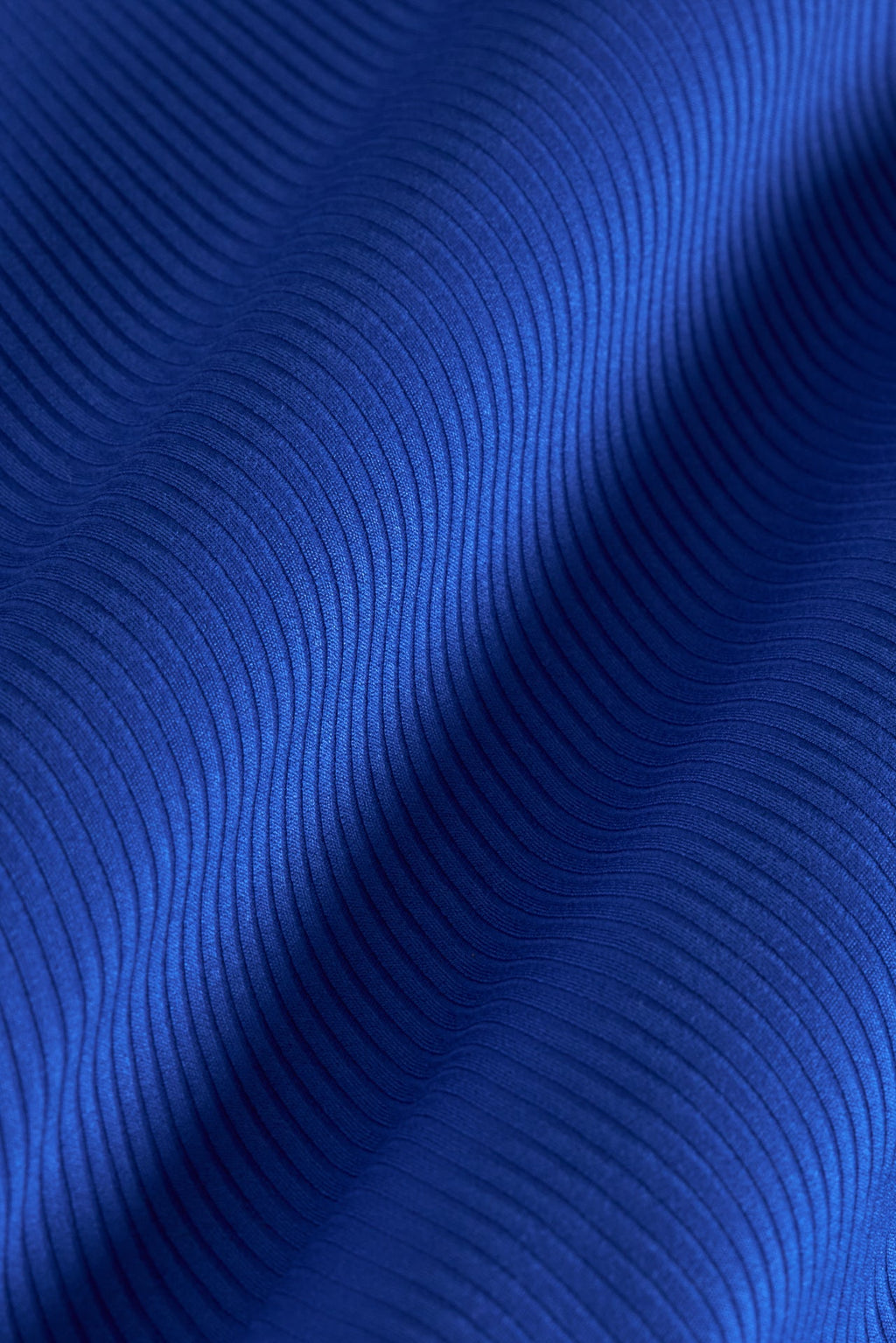 Racerback Bra in Ribbed Melt - Cobalt