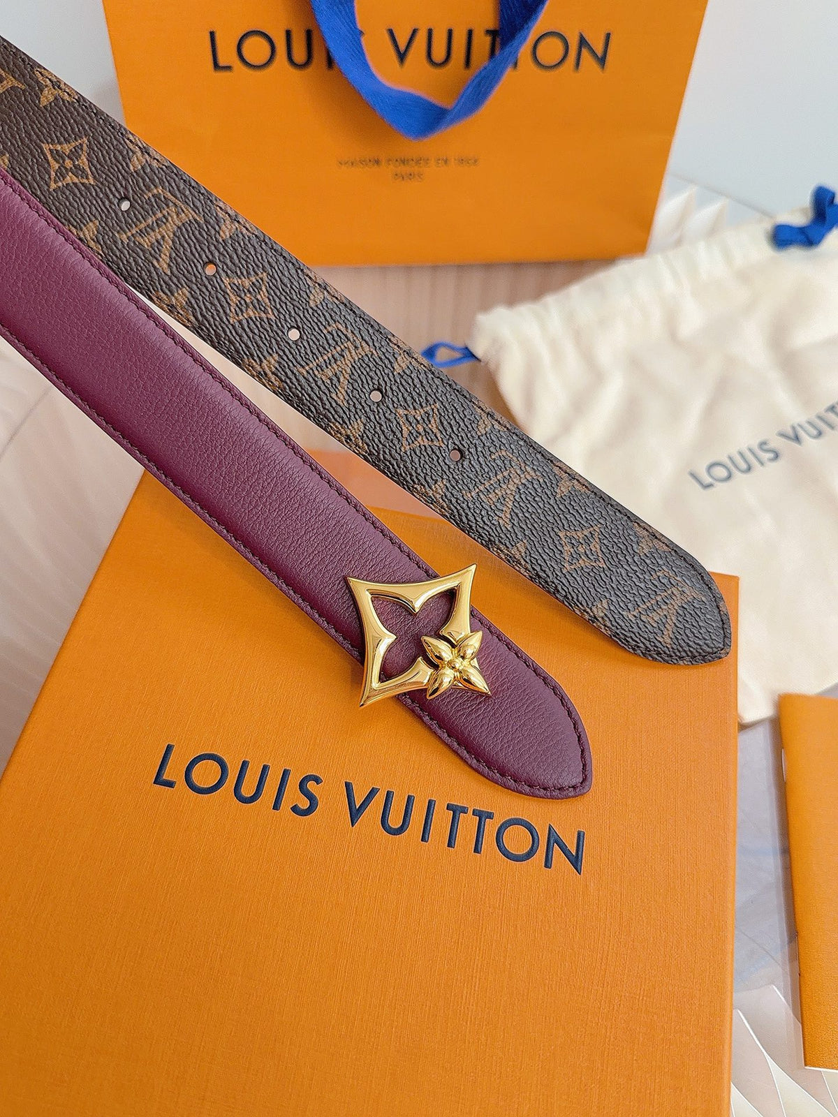 Louis Vuitton LV Flowergram Reversible 30mm Belt