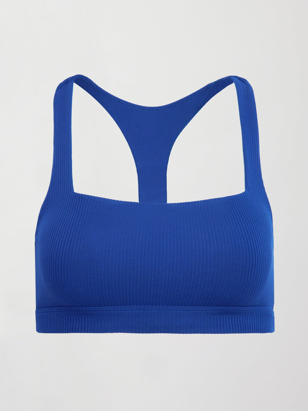 Racerback Bra in Ribbed Melt - Cobalt