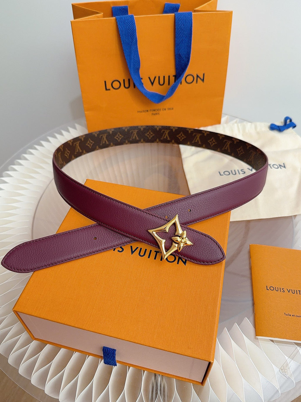 Louis Vuitton LV Flowergram Reversible 30mm Belt
