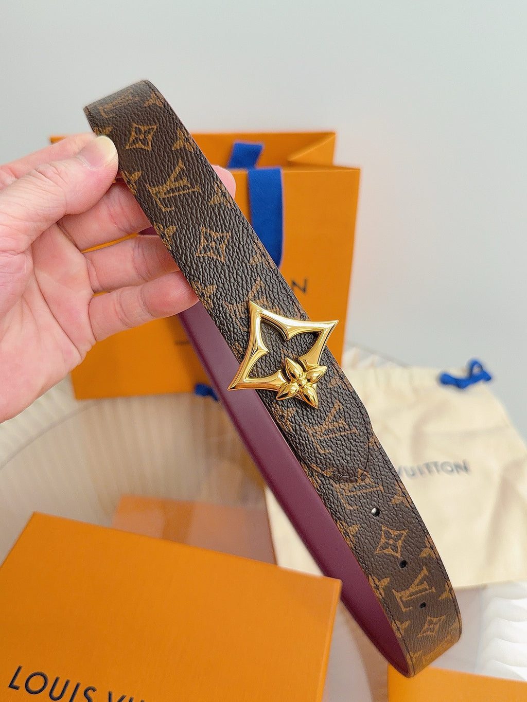 Louis Vuitton LV Flowergram Reversible 30mm Belt