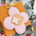 LV Vivienne Head Bag Charm in Monogram Pink Canvas