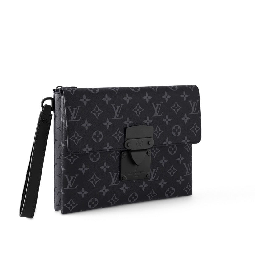 Louis Vuitton Pochette S-Lock Monogram Eclipse