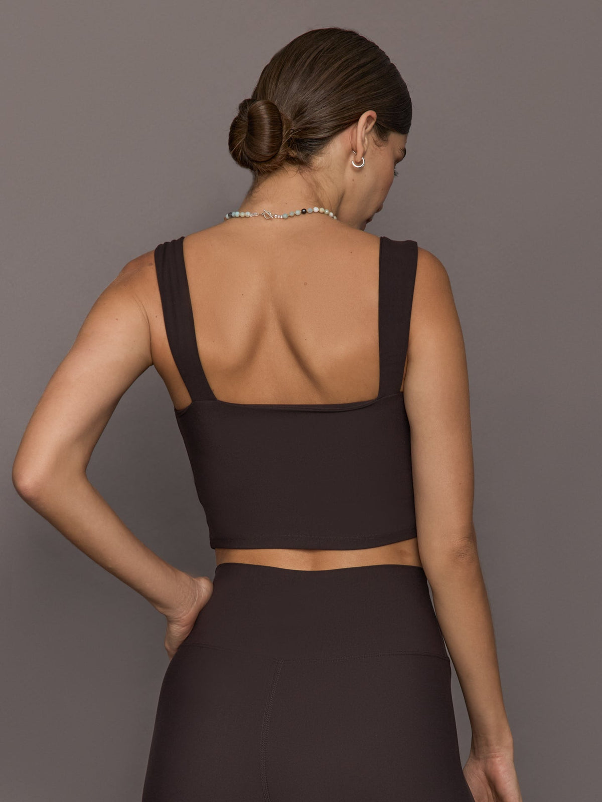 Square Neck Bra in Melt - Chocolate Torte