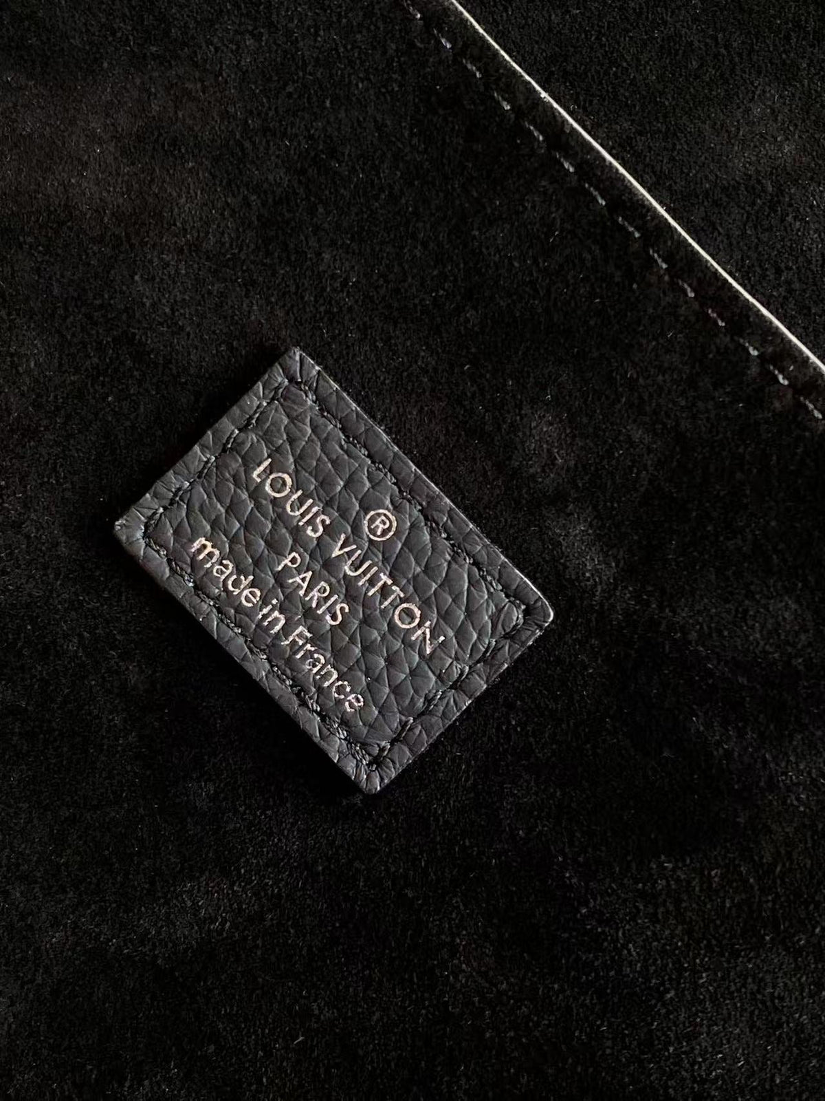 LV Steamer 30 Handbag Black Calfskin