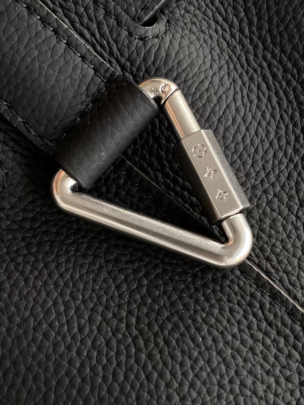 LV Steamer 30 Handbag Black Calfskin