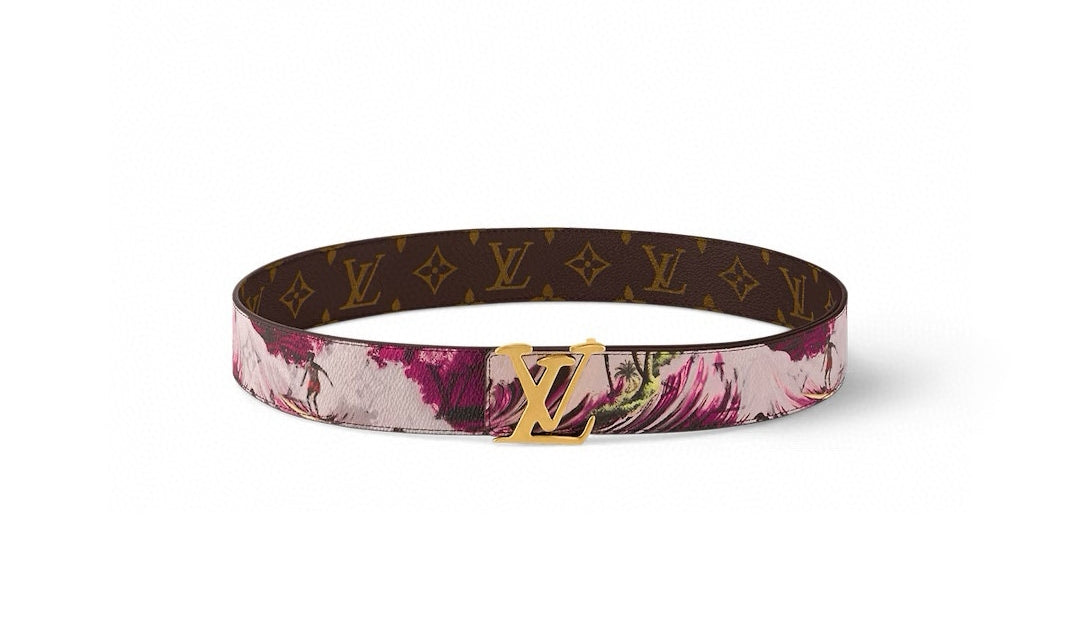 Louis Vuitton LV Tag 40mm Reversible Belt Pink