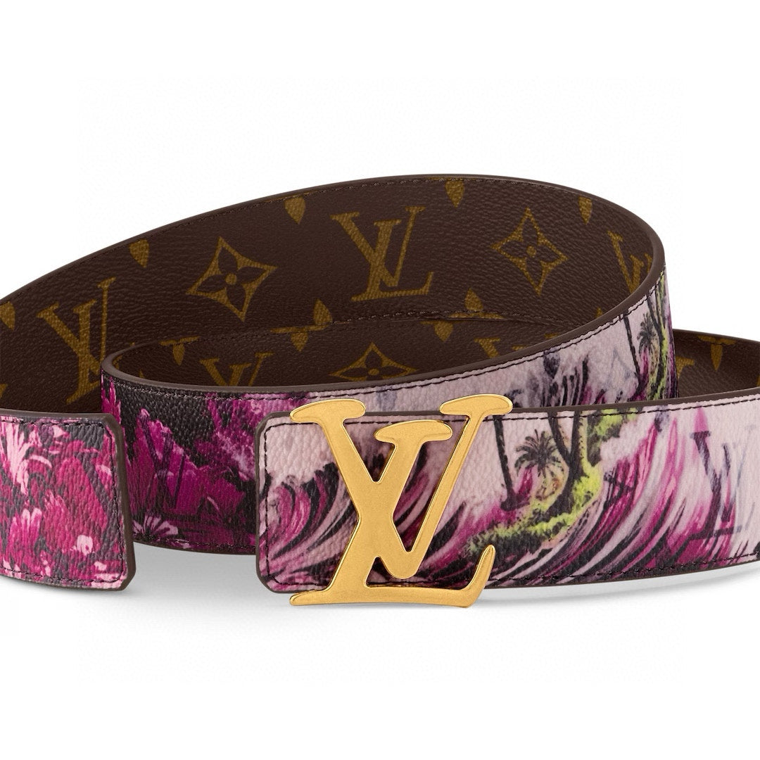 Louis Vuitton LV Tag 40mm Reversible Belt Pink