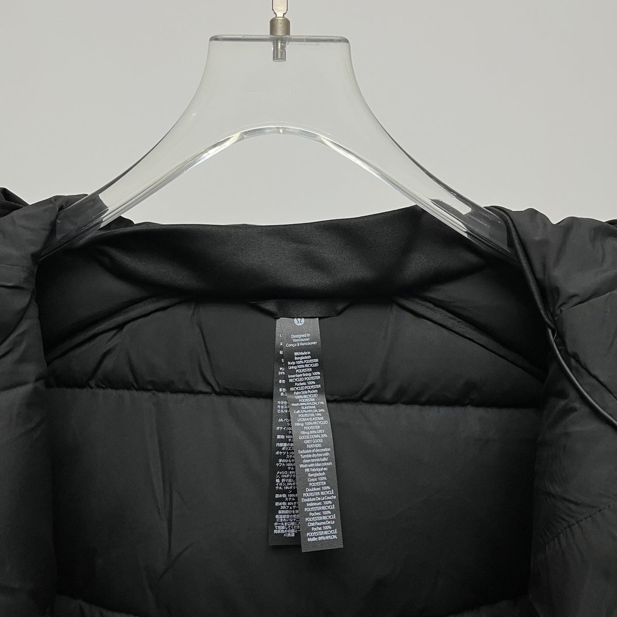 lululemon Men's Wunder Puff Water-Repellent Down Puffer Jacket in Black