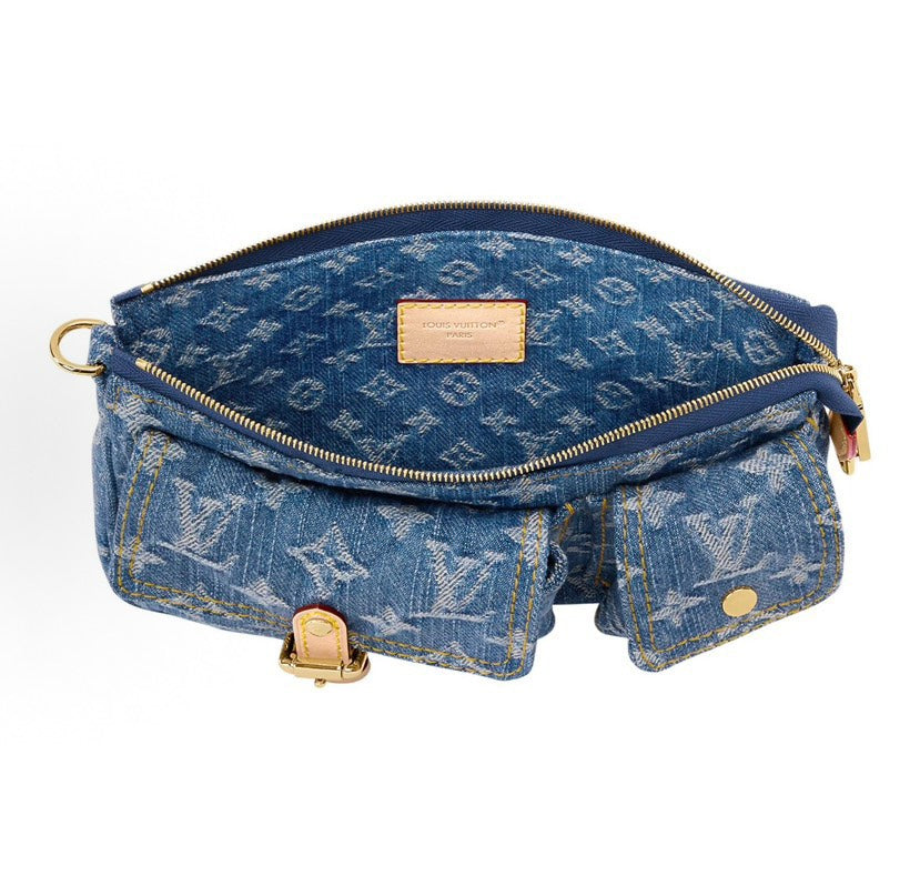Louis Vuitton Pochette Accessoire Cargo Monogram Denim Blue