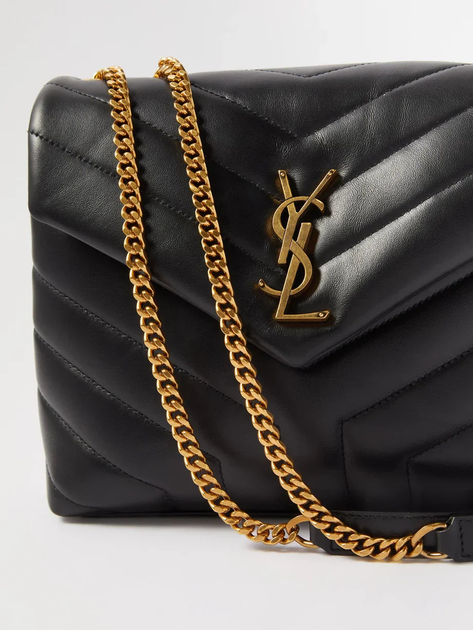 Y Loulou small quilted-leather shoulder bag 25*9*17 CM