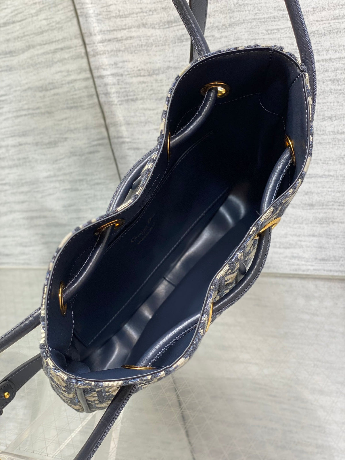 meidum cd nolita 27cm blue oblique jacquard