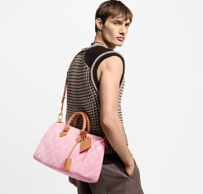 Louis Vuitton Speedy P9 Bandoulière 25 Monogram Leather Candy Pink