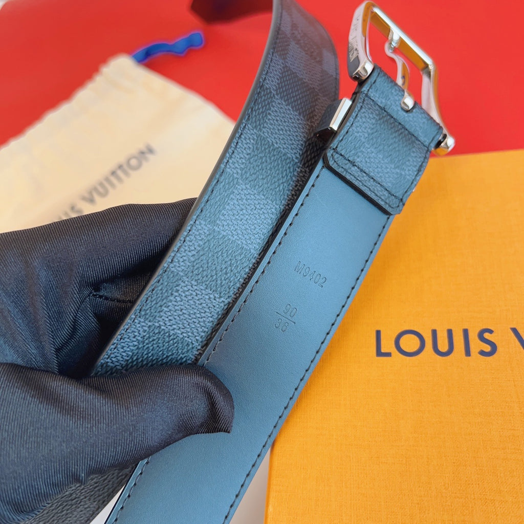 Louis Vuitton Pont Neuf 35mm Reversible Damier Graphite Belt