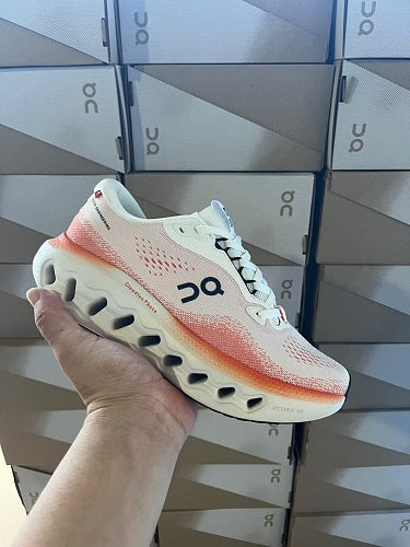 On Cloudsurfer White/Peach/Orange