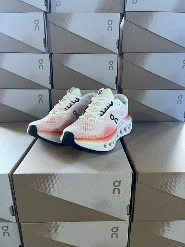 On Cloudsurfer White/Peach/Orange