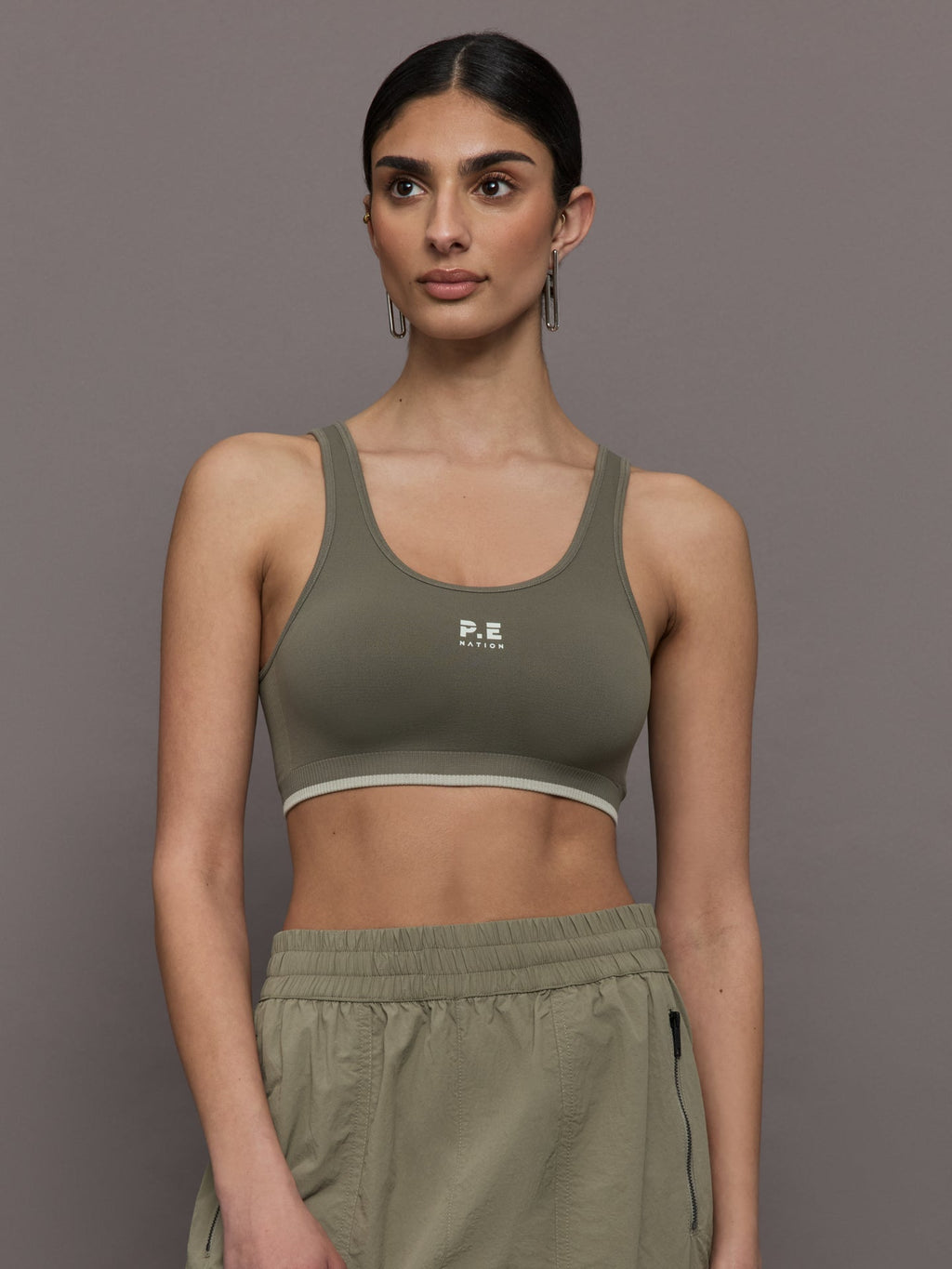 Restore Seamless Scoop Bra - Khaki Brown