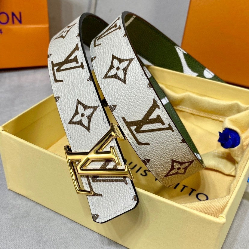 Louis Vuitton LV Iconic 30MM Reversible Belt Monogram Giant Khaki/Beige