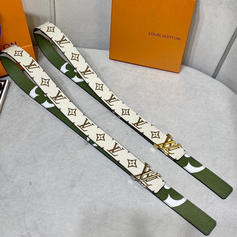 Louis Vuitton LV Iconic 30MM Reversible Belt Monogram Giant Khaki/Beige