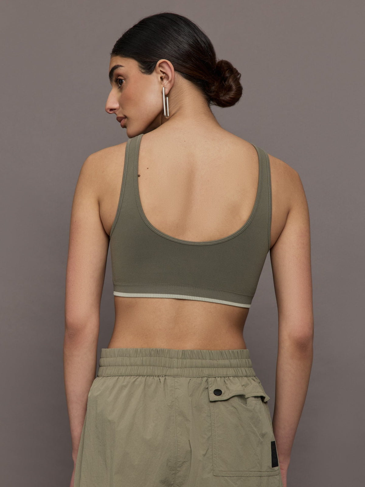 Restore Seamless Scoop Bra - Khaki Brown