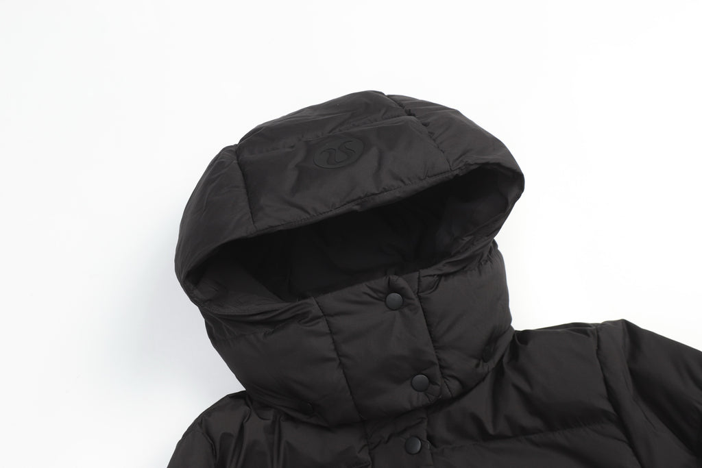 lululemon Women's Wunder Puff Water-Repellent Long Down Parka in Black