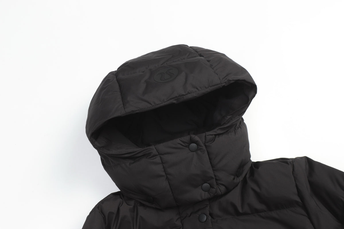 lululemon Women's Wunder Puff Water-Repellent Long Down Parka in Black