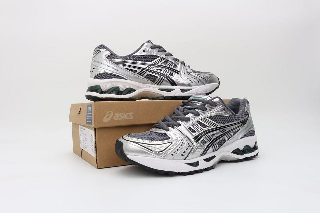 ASICS Unisex GEL-Kayano 14 "Piedmont Grey / Metal" (Grey Silver Black Edition)