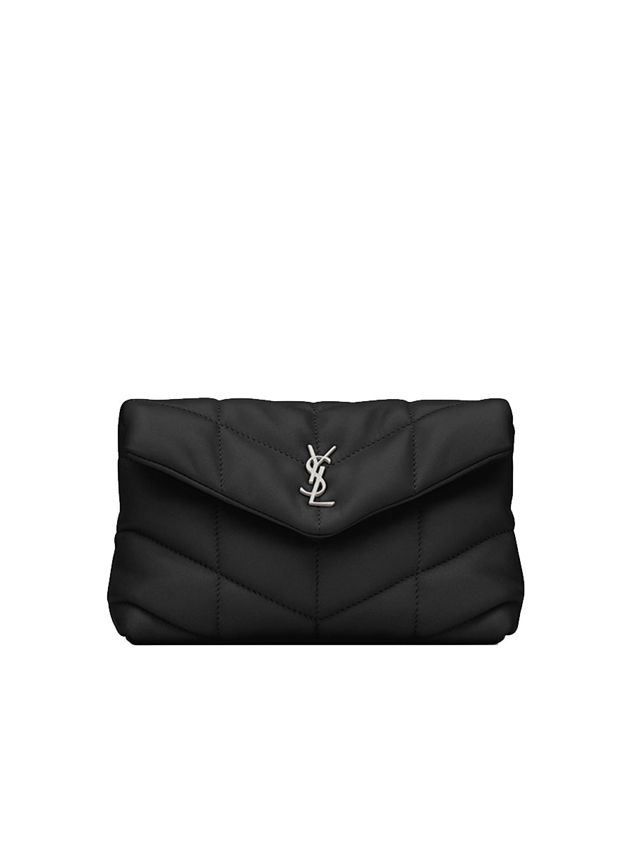 Y Puffer Small Pouch in Quilted Lambskin