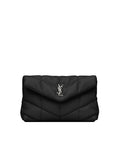 Y Puffer Small Pouch in Quilted Lambskin