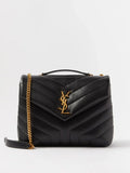 Y Loulou small quilted-leather shoulder bag 25*9*17 CM