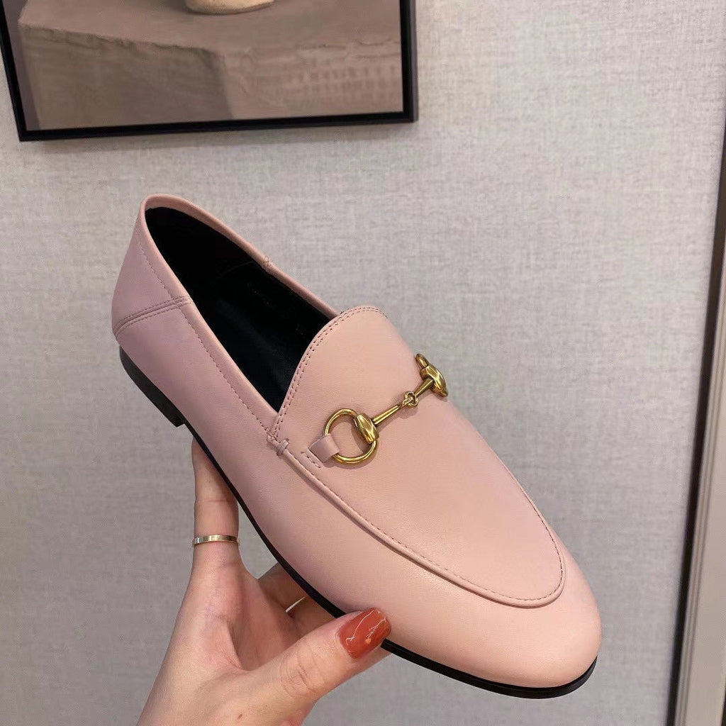 gg loafer light pink calfskin